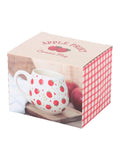 Something Different white apple print rounded mug 550ml, UK version