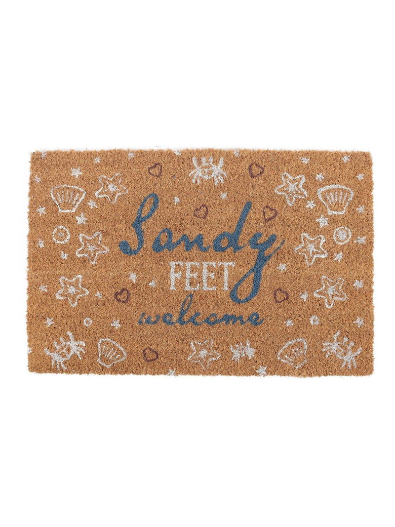 Something Different Brown Sandy Feet doormat 60cm, UK version
