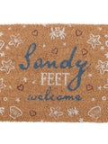 Something Different Brown Sandy Feet doormat 60cm, UK version