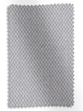 Indigo Pablo geometric jacquard roman blind in purple (British brand)