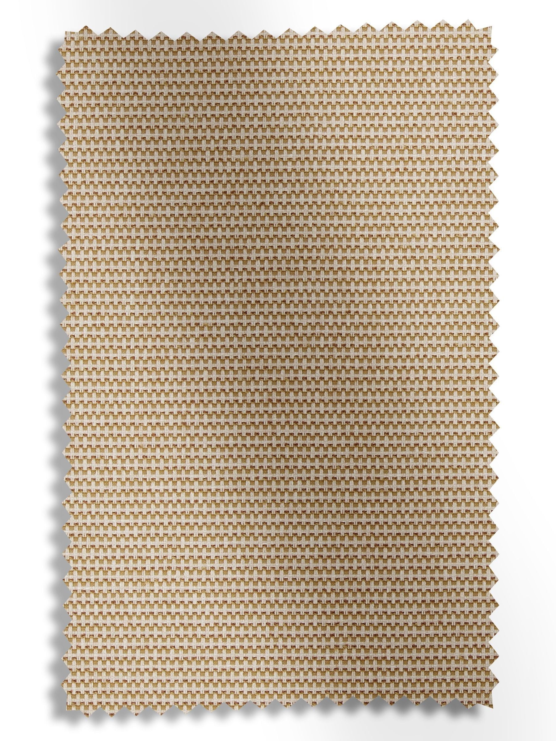 Orange jacquard roman blind made to measure, imported from the UK
