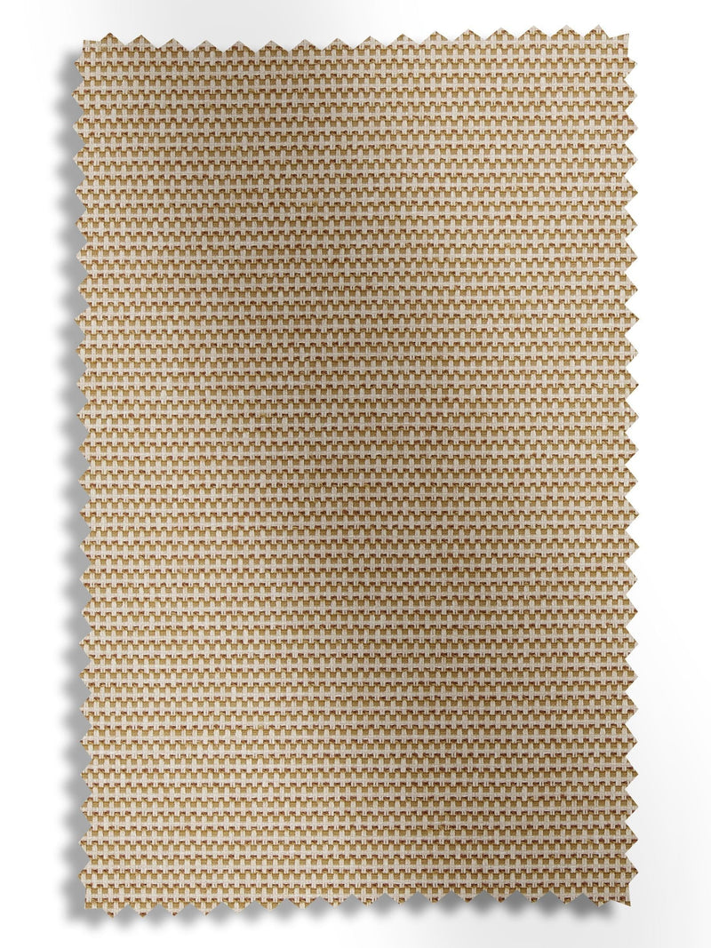 Orange jacquard roman blind made to measure, imported from the UK