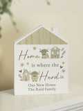PMC personalised highland cow wooden ornament, imported from the UK
