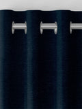 Navy blue chenille curtains made to measure - British product