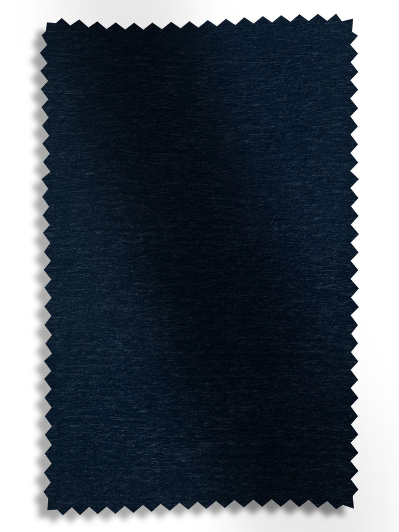 Navy blue chenille curtains made to measure - British product