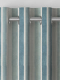 Azure Mordred made to measure blue stripe curtains, UK version