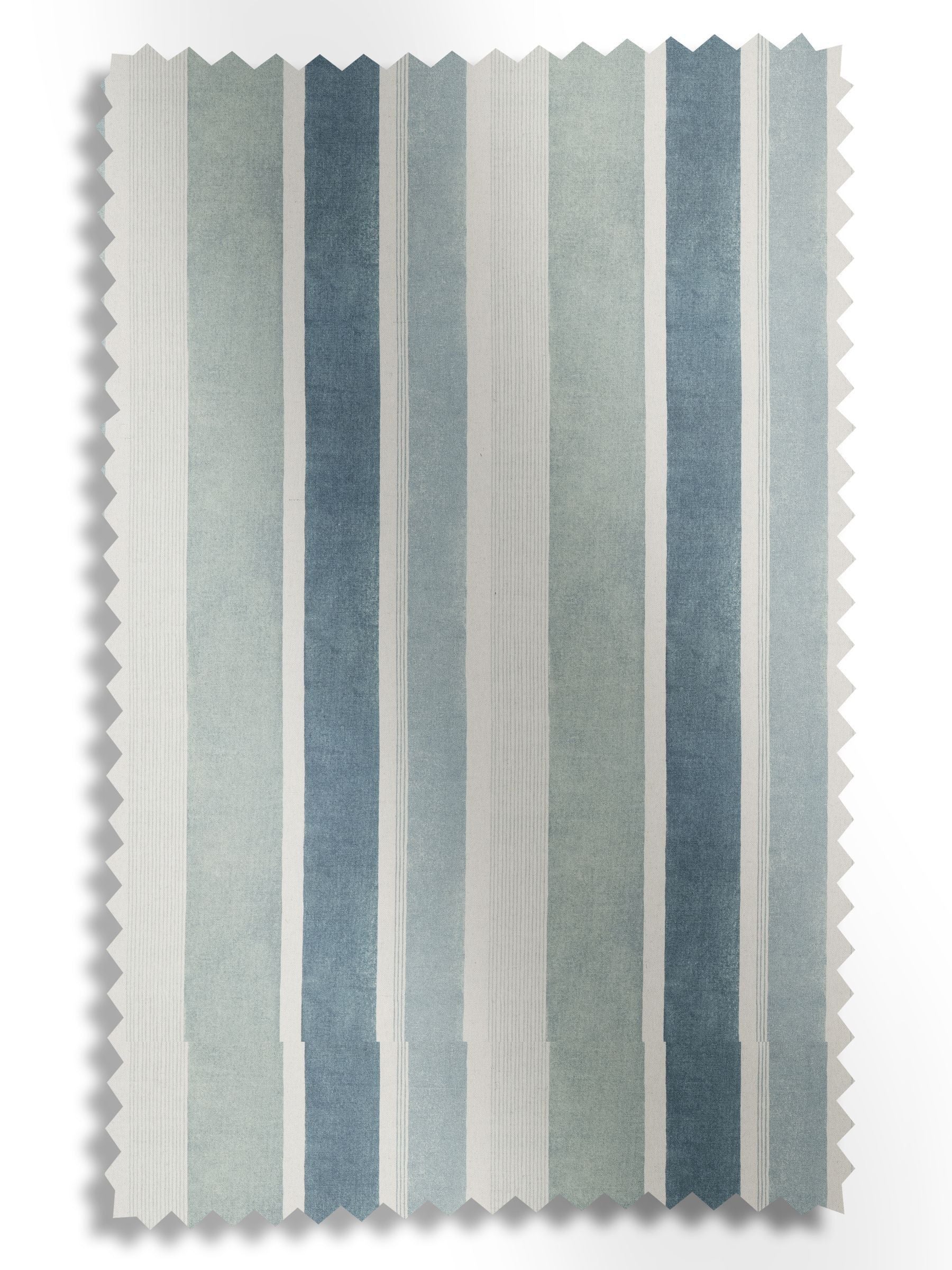 Azure Mordred made to measure blue stripe curtains, UK version