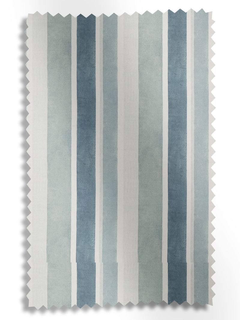 Azure Mordred made to measure blue stripe curtains, UK version