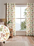 Sienna Odilon red floral made to measure curtains, imported from the UK