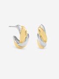 Jon Richard twist hoop earrings - British product