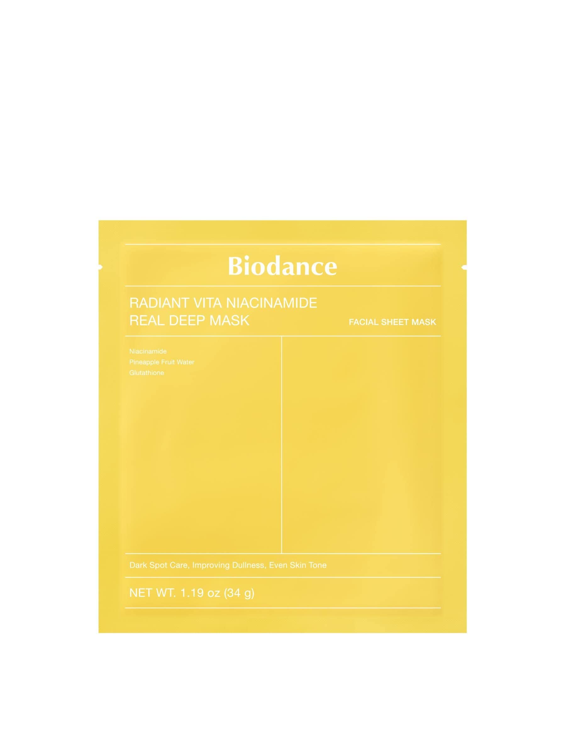 Biodance Niacinamide Real Deep Mask hydrogel 4 pack (British brand)