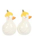 Something Different duck salt and pepper shaker white daisy, imported from the UK