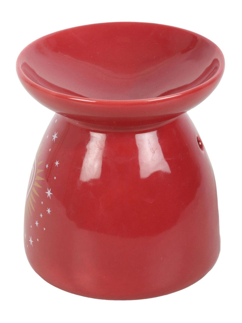 Something Different red sacred heart oil burner ceramic, UK version
