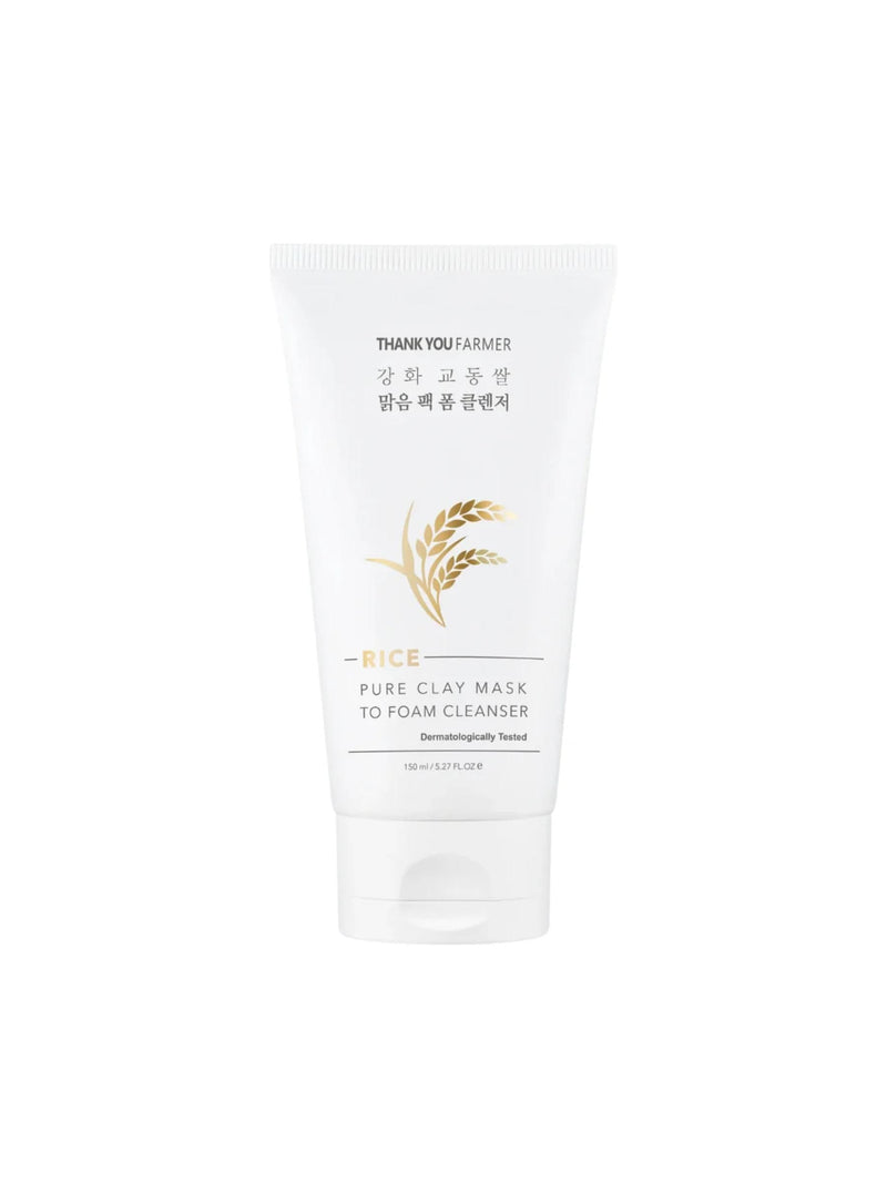 Thank You Farmer Rice Pure Clay Cleanser 150ml (British brand)