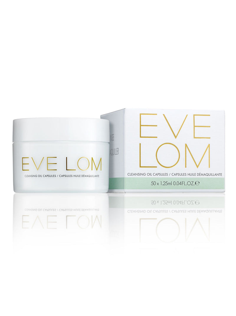 EVE LOM cleansing oil capsules travel-friendly (British brand)