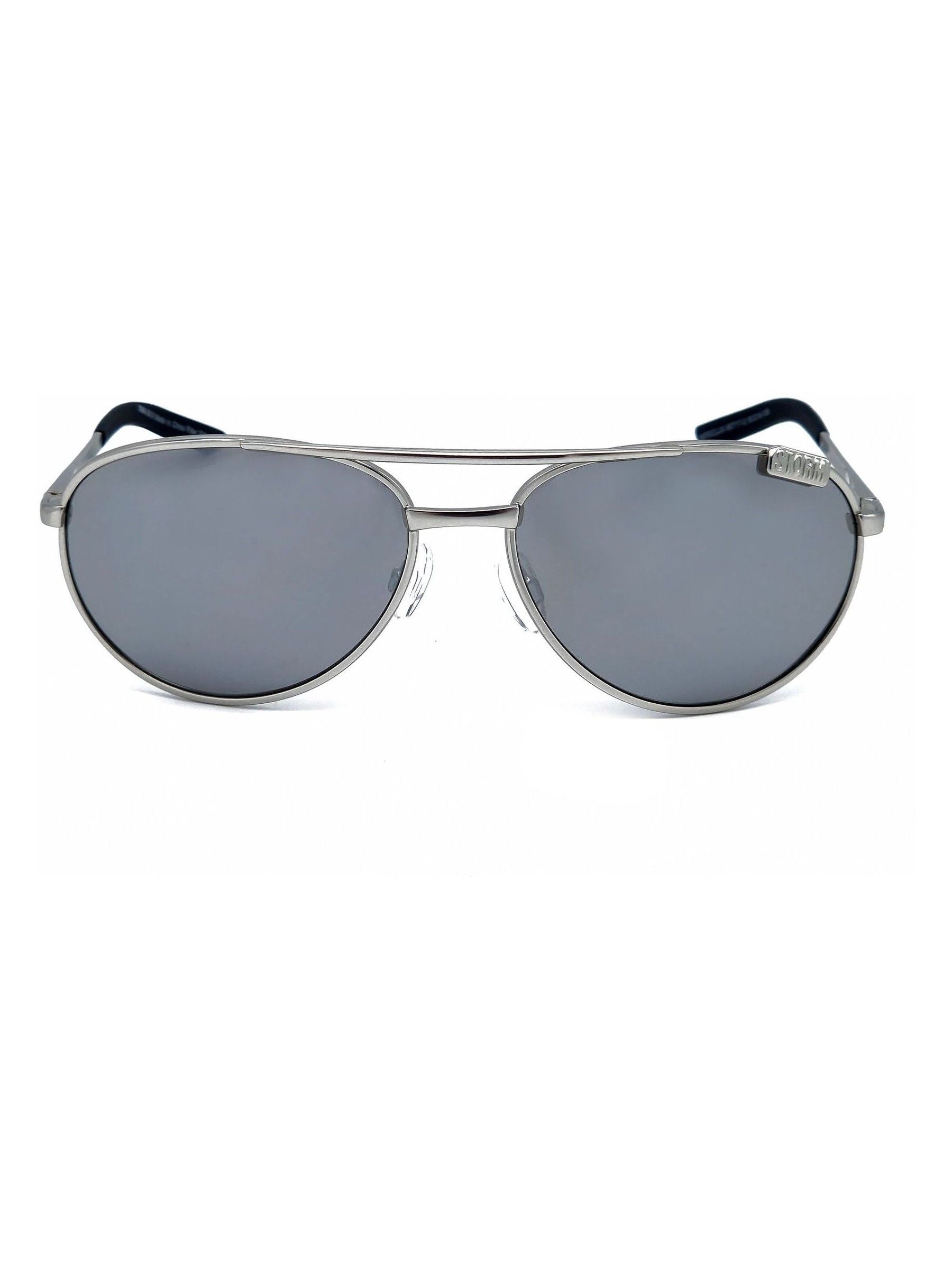 Storm London silver Patroclus teardrop aviator sunglasses, imported from the UK