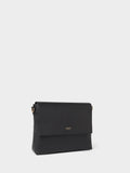 Osprey London Black The Runner Leather Crossbody Bag