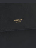 Osprey London Black The Runner Leather Crossbody Bag