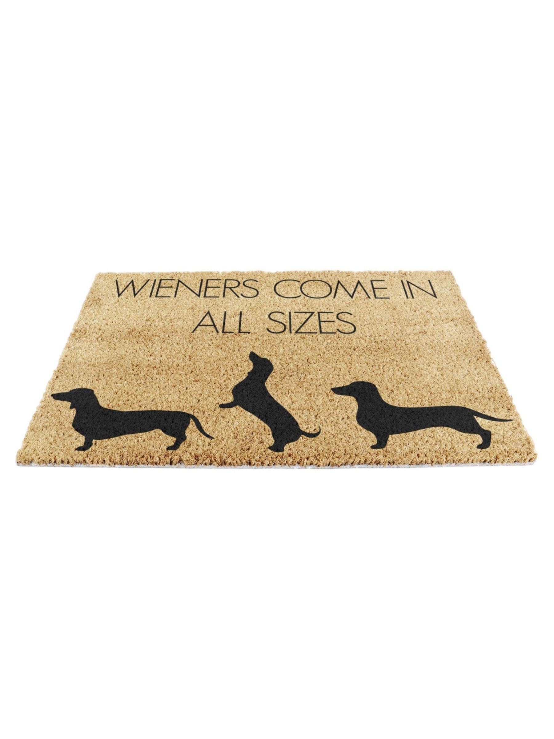 Artsy Mats doormat Natural Black Weiners 60x40cm, UK version
