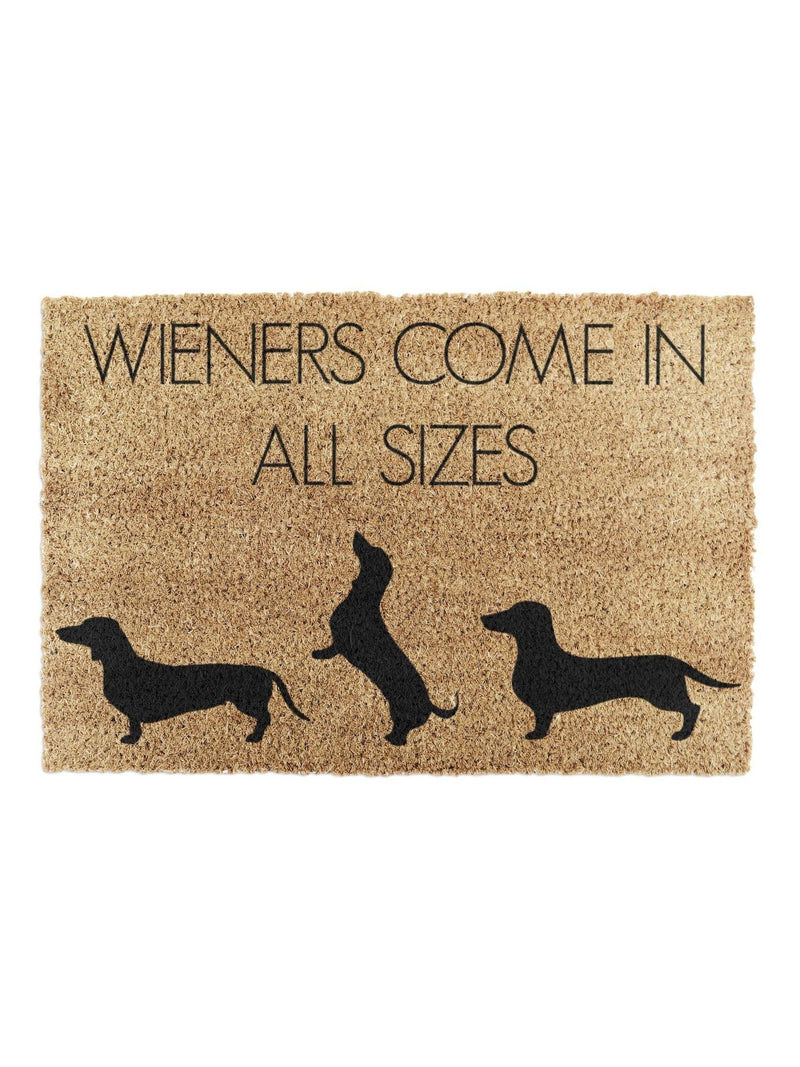 Artsy Mats doormat Natural Black Weiners 60x40cm, UK version