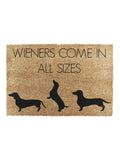 Artsy Mats doormat Natural Black Weiners 60x40cm, UK version
