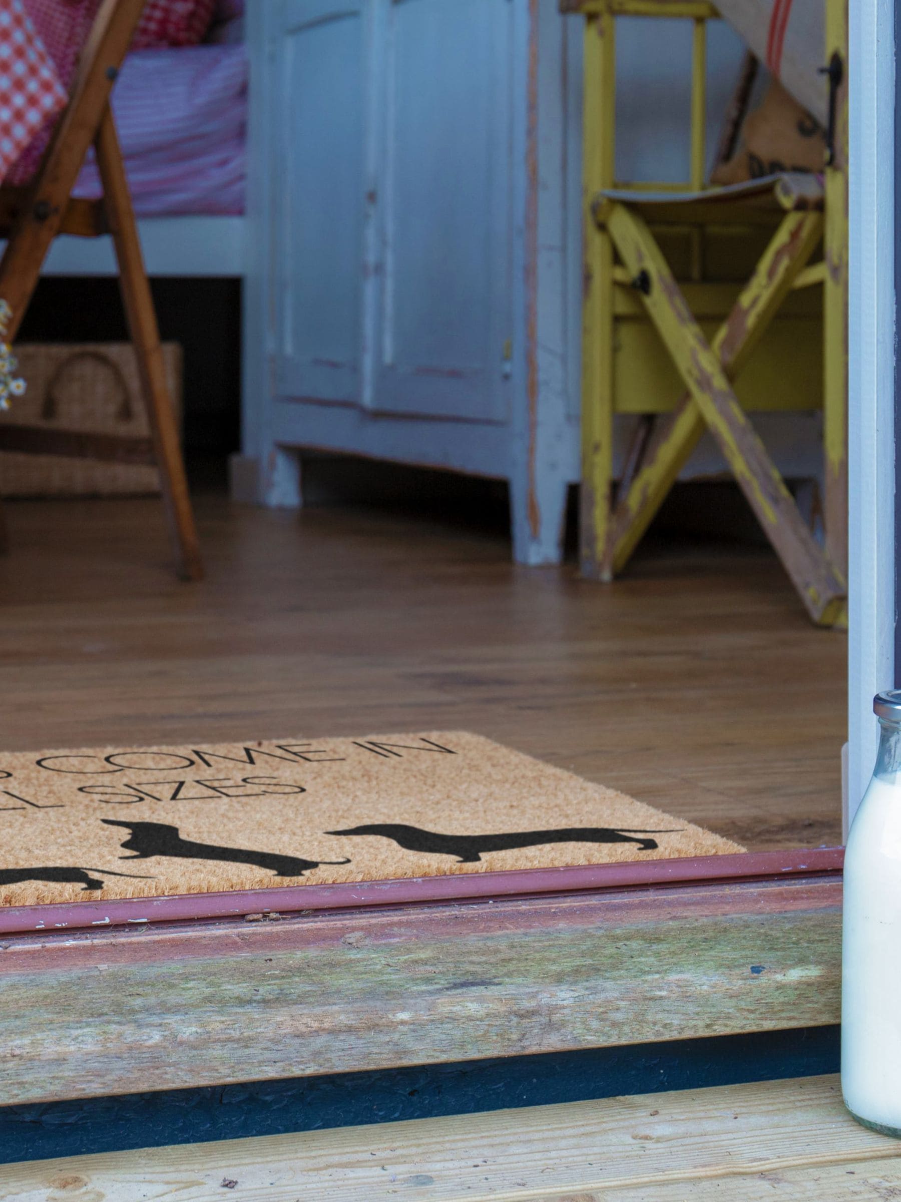 Artsy Mats doormat Natural Black Weiners 60x40cm, UK version