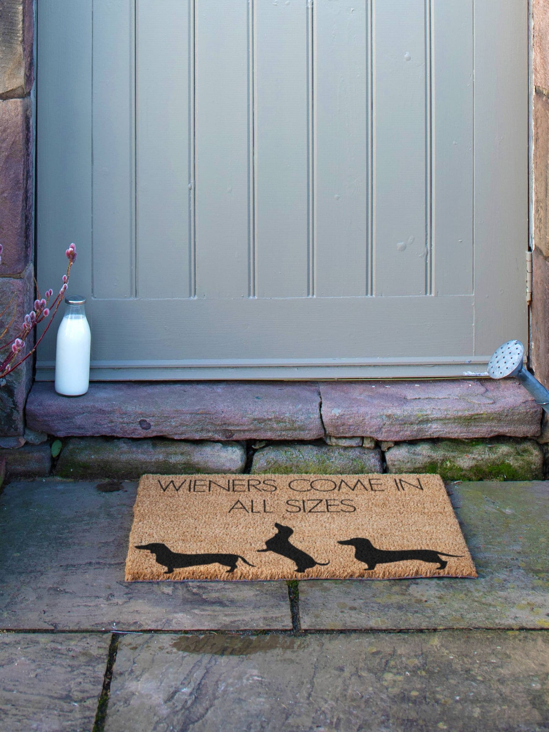 Artsy Mats doormat Natural Black Weiners 60x40cm, UK version