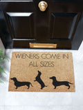 Artsy Mats doormat Natural Black Weiners 60x40cm, UK version