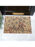 Artsy Mats brown floral doormat 60x40cm (British brand)