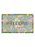 Artsy Mats doormat Multi Welcome Pastel Flowers 70x40cm (British brand)