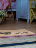 Artsy Mats brown chickens and chicks doormat 60x40cm, UK version