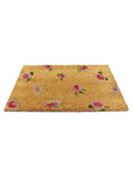 Artsy Mats brown watercolour flowers doormat, UK version
