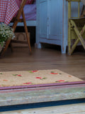 Artsy Mats brown watercolour flowers doormat, UK version