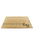 Artsy Mats Natural Black Hey Scribble doormat 60x40cm - British product