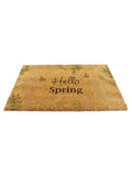Artsy Mats Brown Hello Spring doormat 60x40cm (British brand)