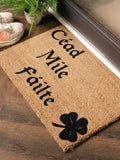 Artsy Mats doormat Natural Black Cead Mile Failte 60x40cm (British brand)