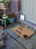 Artsy Mats doormat Natural Black Cead Mile Failte 60x40cm (British brand)