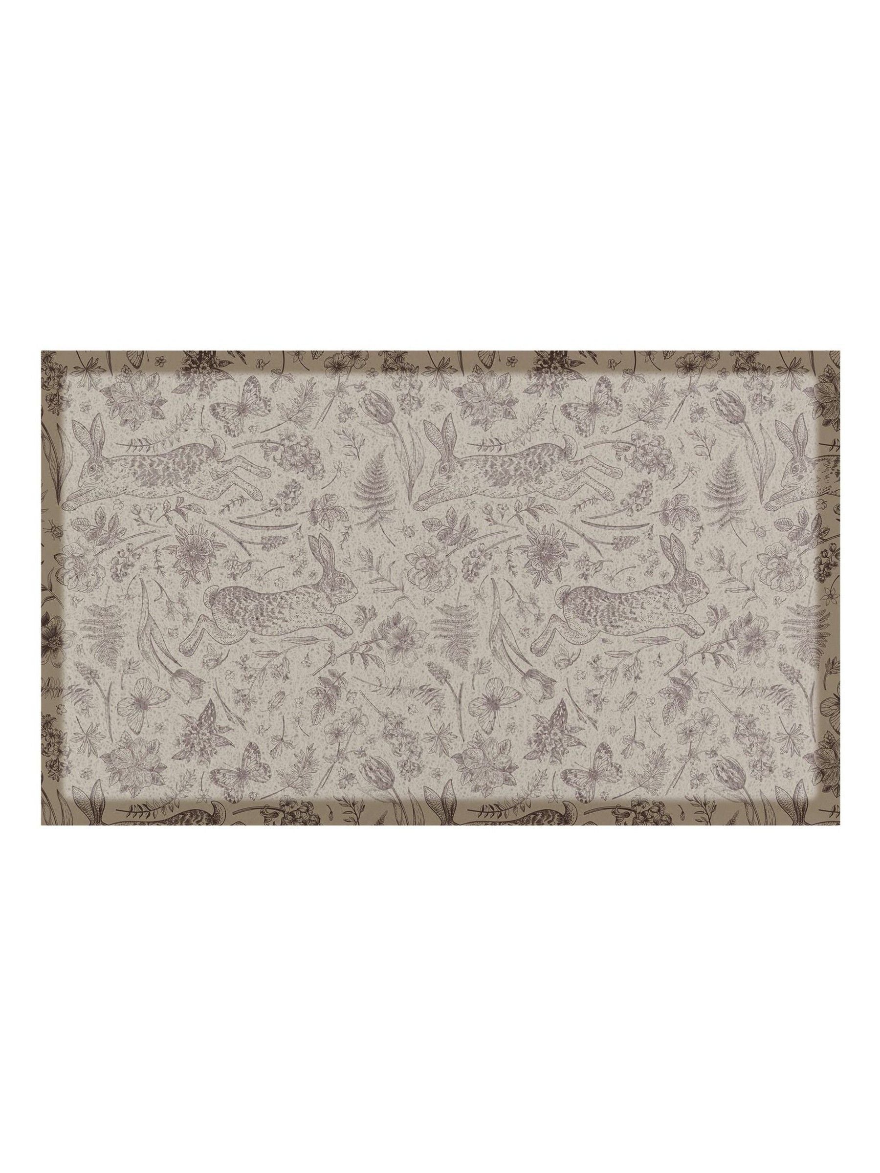 Artsy Multi Hare doormat 70x40cm, imported from the UK