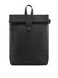 Jones Bootmaker Black Grain Leather Uphall Backpack