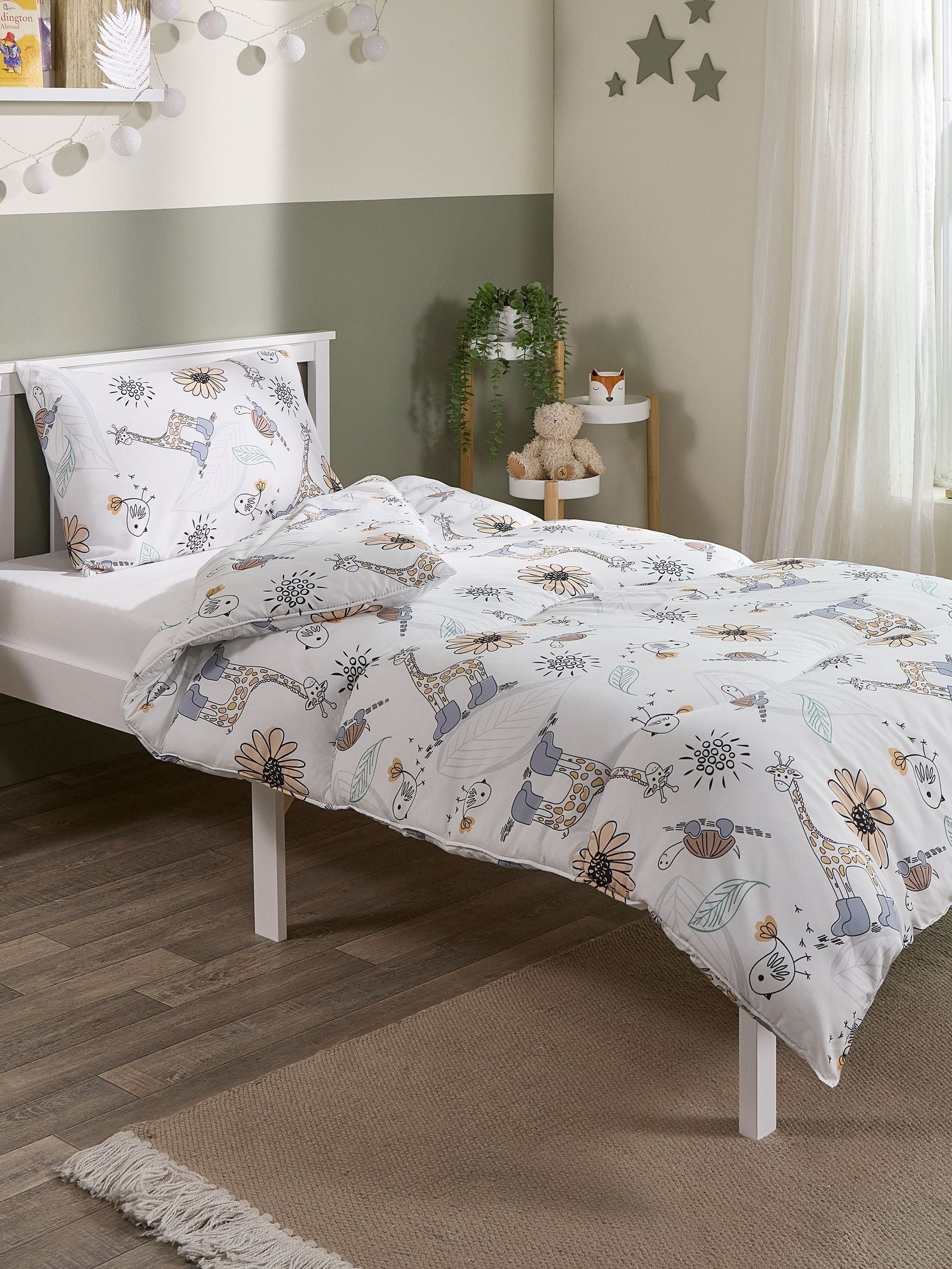 Slumberdown animal print coverless kids duvet single (British brand)