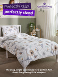 Slumberdown animal print coverless kids duvet single (British brand)