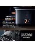 Tower rose gold slow cooker 6.5L stainless steel, UK version