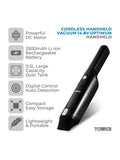 Tower black cordless handheld vacuum cleaner 14.8V - British product