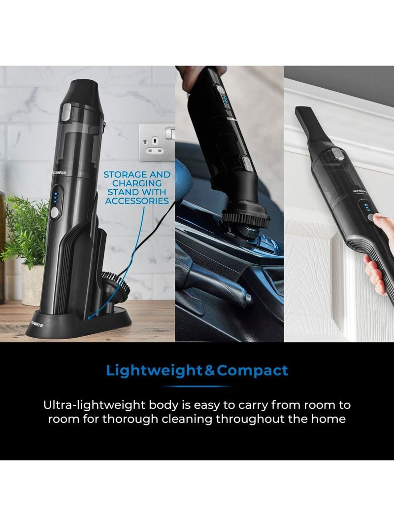 Tower black cordless handheld vacuum cleaner 14.8V - British product