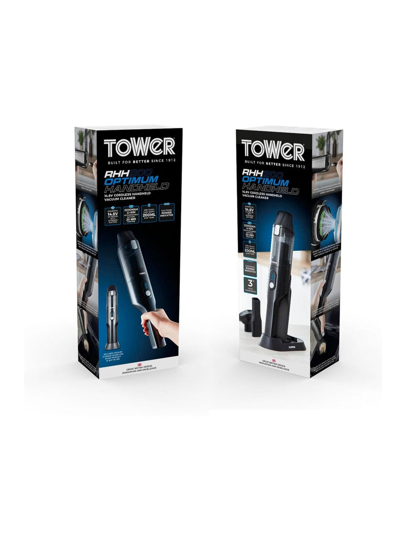 Tower black cordless handheld vacuum cleaner 14.8V - British product