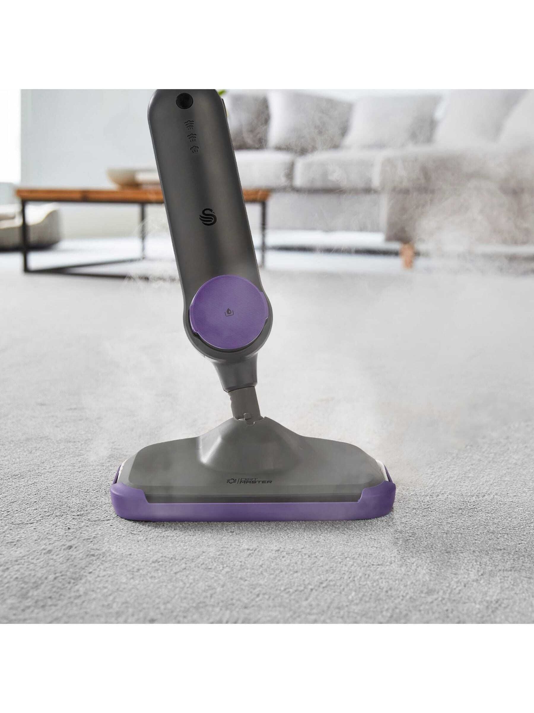 Swan Grey Steam Mop with carpet glider, imported from the UK