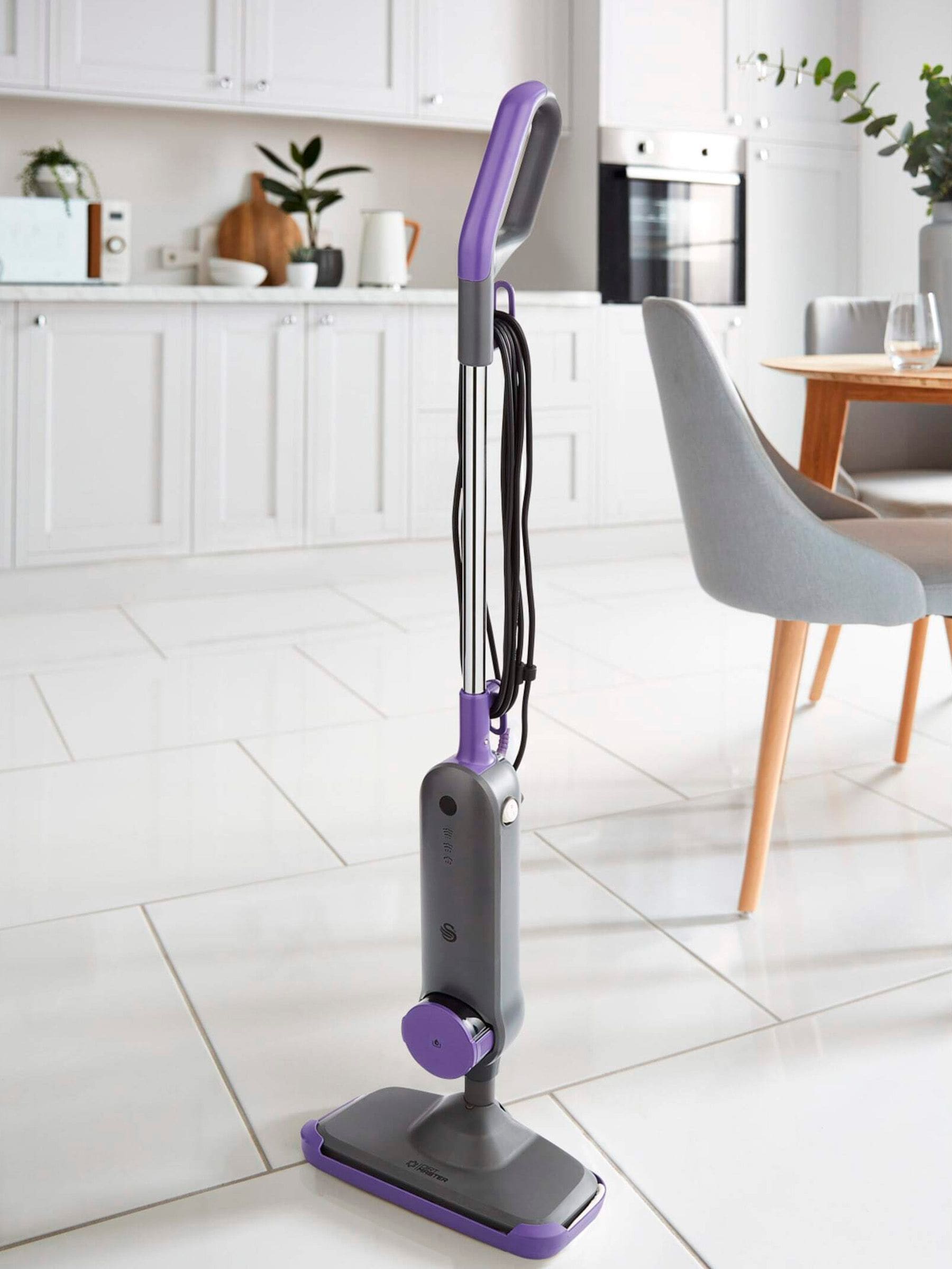 Swan Grey Steam Mop with carpet glider, imported from the UK