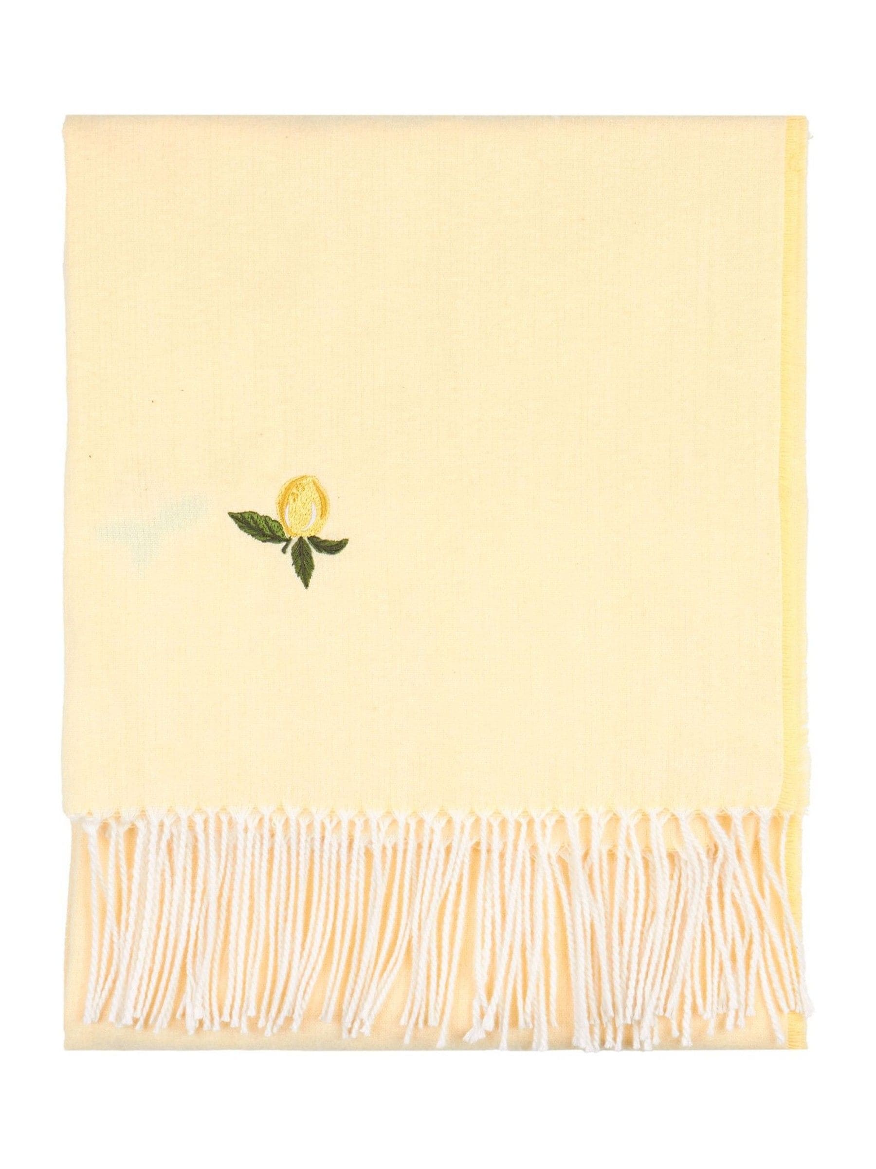 Furn zesty lemon fleece throw 130x180cm - British product