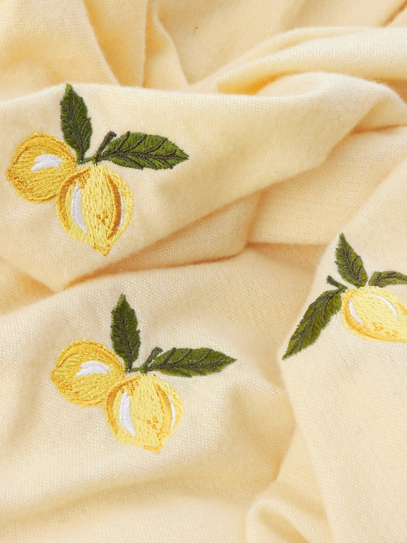 Furn zesty lemon fleece throw 130x180cm - British product
