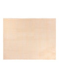 Furn yellow gingham fleece throw 130x150cm - British product
